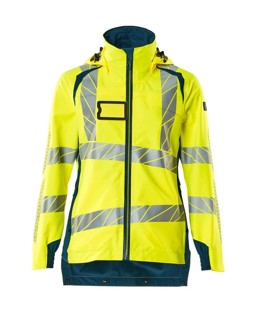 Mascot Womens Hi Vis Waterproof Work Jacket Yellow Blue Sizes S XXXXXL