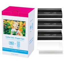 1x Canon KP-108IN Ink and Paper Set for Selphy CP Series Photo Printers Lot