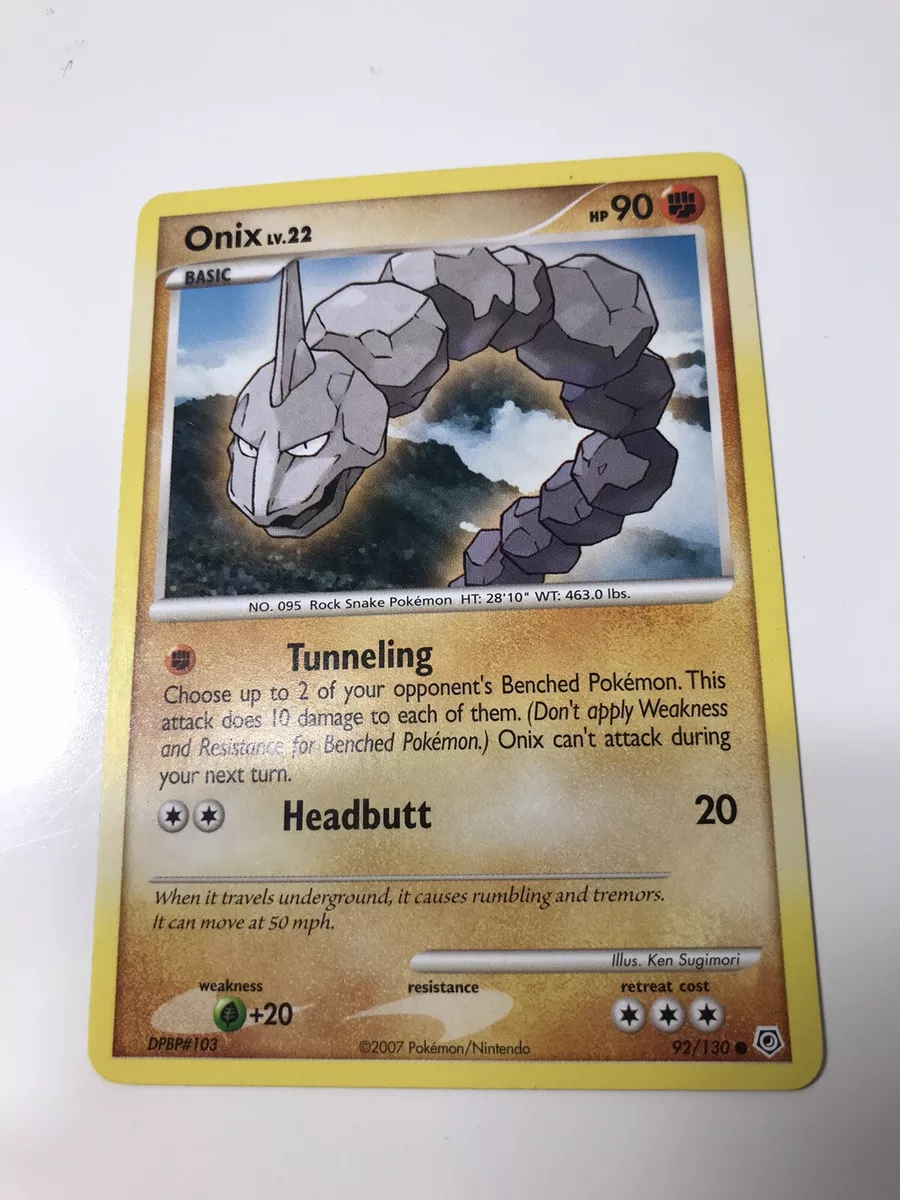 Onix 92/130 - Diamond & Pearl - Common - Pokemon Card TCG