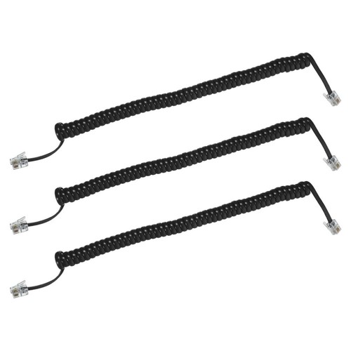 3 Pcs Telephone Handset Cable Coiled Cord for Landline Cords Phones - Zdjęcie 7 z 12