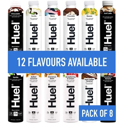 Huel Ready to Drink - Nutri Complete Meal - Choose from 12 flavours - Pack of 8