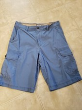 Mens Izod Blue Shorts Sz 32 Cargo
