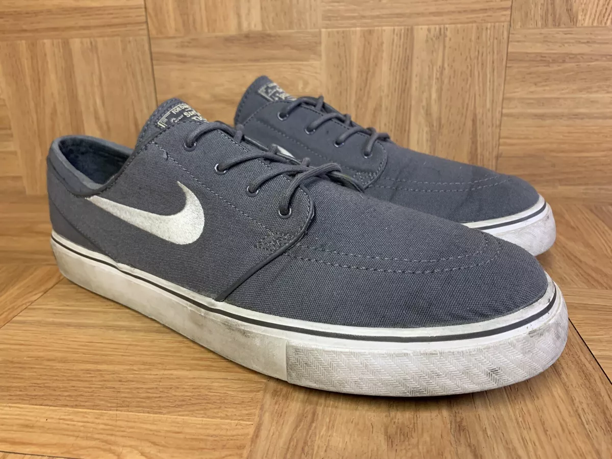 Nike SB Stefan Janoski Zoom Canvas Dark Grey Gum Shoes Sz 615957-027 | eBay