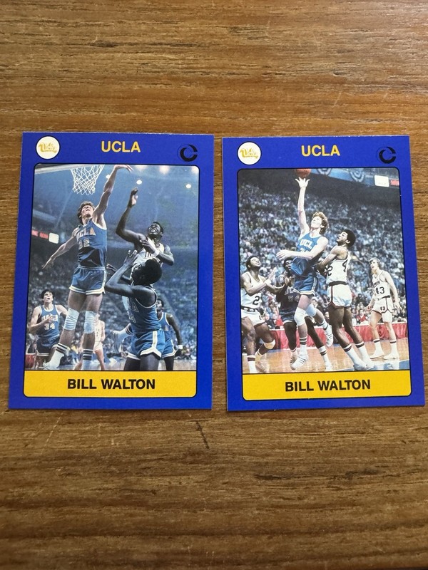 Lot of 2 Collegiate Collection UCLA Bill Walton Cards