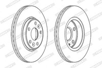 2X Ferodo Bremsscheibe Vorderachse U.A. FüR Dacia, Lada, MERCEDES-BENZ, Nissan