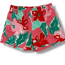 Chubbies Floral Tropical Swim Trunks Mens Size Large Pink Green 5" Inseam