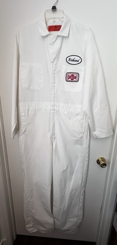 Coveralls Red Kap Auto Mechanic Crew Team Vintage Roadster Hot Rod Rally Race