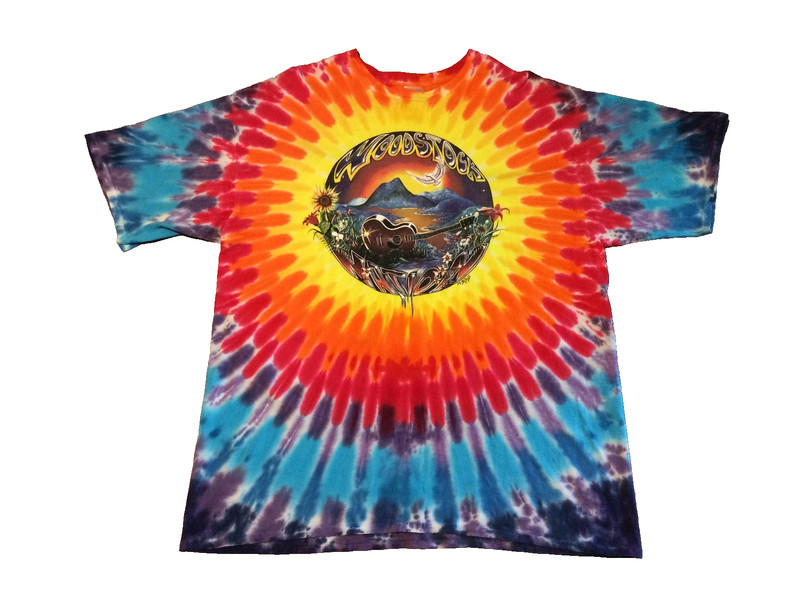 VINTAGE 90S 1998 WOODSTOCK NATION DUBOIS CONCERT TIE DYED T-SHIRT ADULT 2XL XXL