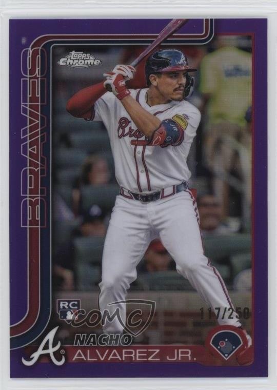 2025 Topps Chrome Purple Refractor 117/250 Nacho Alvarez Jr #75 06l3