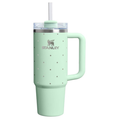 #ad Stanley 30 oz Stainless Steel H2.0 FlowState Quencher Tumbler Peppermint $28.00