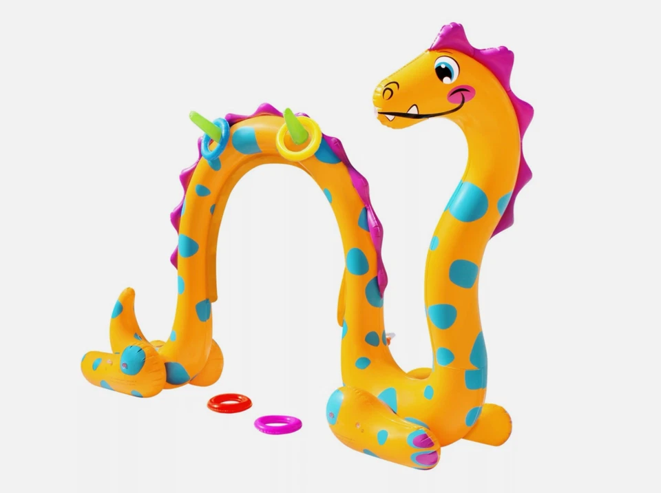 Banzai Splash-O-Saurus Sprinkler Park Inflatable Sprinkler Park NIB - Image 3 of 3