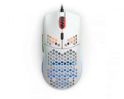 Glorious Model O Wired Gaming Mouse 67g Superlight Honeycomb Design, RGB - White