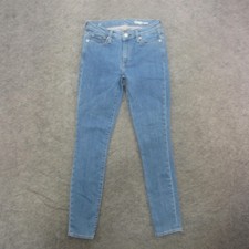 Gap 1969 Jeans Womens 25R Blue Skinny Stretch Denim High Rise 0 Regular Classic