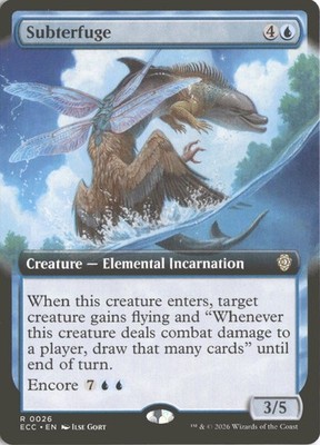 MTG Subterfuge (0026) *Non-Foil* Extended Art Commander: Lorwyn Eclipsed MT/NM