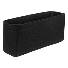 Purse Organizer Insert, Felt Handbag Shaper, 9.5"x2.4"x4.3", Black