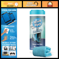 Electronics Cleaning Wipes - Screen Cleaner for TVs, Phones, Monitors Microfib