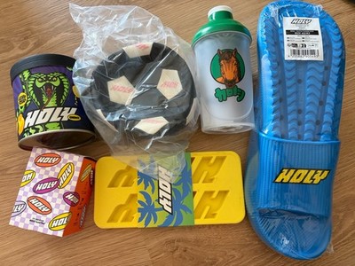 Holy Energy Sommer Paket Badelatschen 42/43 Eisform Citrus Cobra OVP+Eistee Box