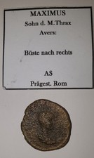 Maximus Sohn d. M. Thrax R&ouml;mische M&uuml;nze