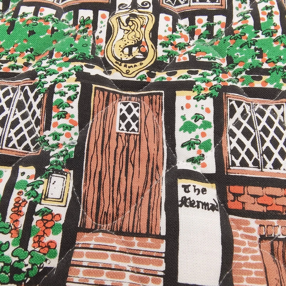 Vintage Frances Worters Mermaid Inn Teapot Cover Warmer Cozy 11" Made In Britain - Image 3 of 4