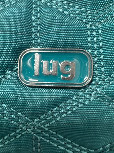 Lug Wings Teal Quilted Crossbody Bag Adjustable Strap - Picture 2 of 17