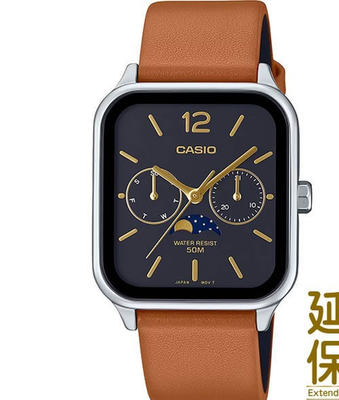 Casio MTP-M305L-1A Moon Phase Quartz Unisex Watch Black Dial MTP 