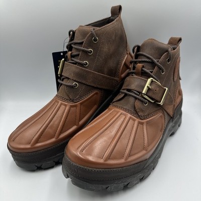Polo Ralph Lauren Oslo Low Waterproof Leather Boots - Men's 11.5 **NEW**