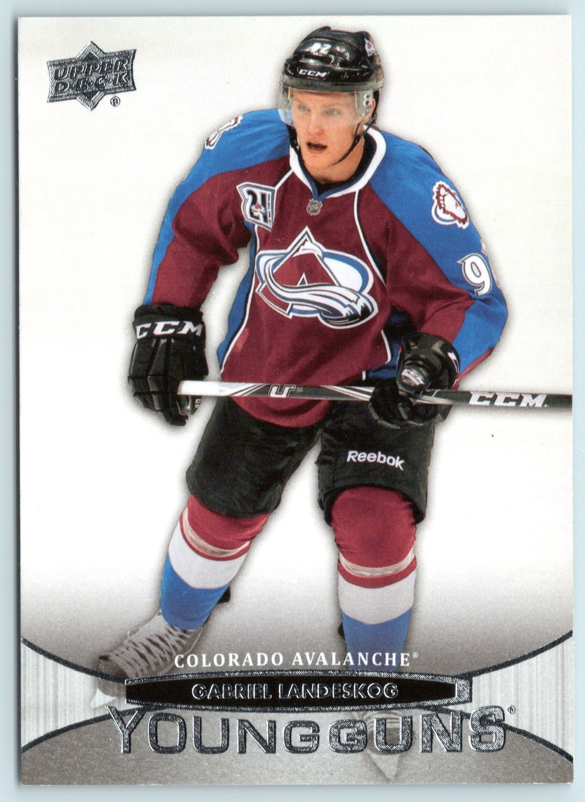 GABRIEL LANDESKOG RC YOUNG GUNS 2011-12 UPPER DECK 11-12 #208            88100