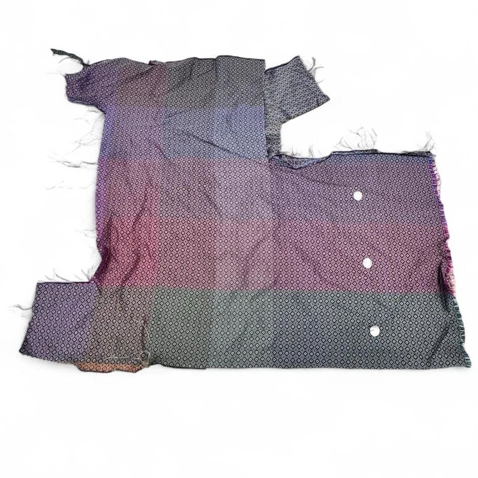 Multicolor 100% Italian Silk Neckwear Fabric Sampler Panels Bundle Lot DIY - Image 4 of 4