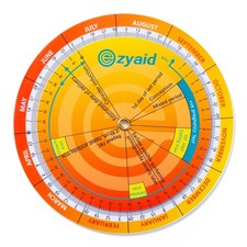 Pregnancy Wheel, Due Date OB-GYN Calculator with CRL, BPD, HC AC and FL Guide...