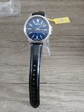 Invicta Celestial 50479 Men s Watch 43mm Blue Dial Black Leather New In Box NIB
