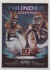 2019 Panini Playoff Thunder and Lightning Joe Mixon AJ Green #7 fm0