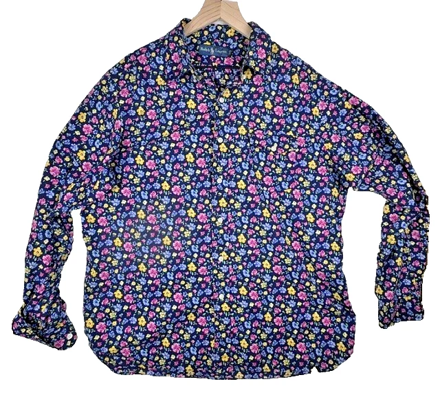 Polo Ralph Lauren Floral Regular Size XL Casual Button-Down Shirts