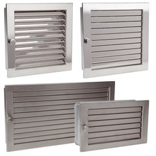 Lüftungsgitter Edelstahl Warmluftgitter Kaltluftgitter Kamin Ofen Gitter  