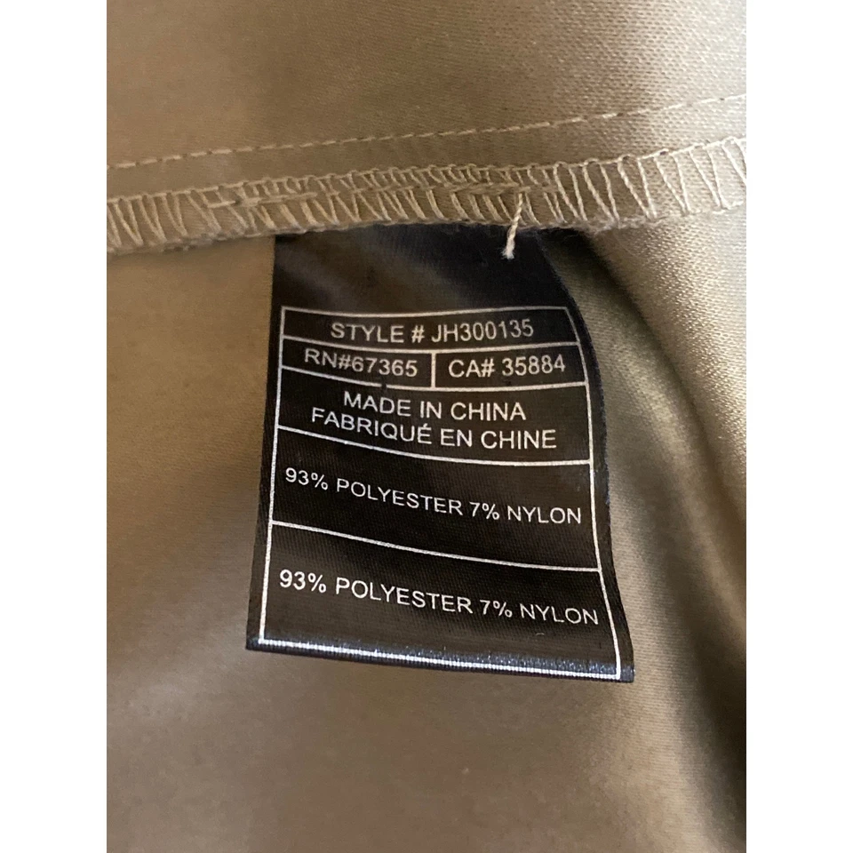 Jaqueta trench coat Jack feminina bronzeada manga longa peito duplo tamanho M - Imagem 4 de 4