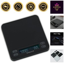 Portable Mini Coffee Scale with 0.1g Accuracy Timer for Espresso Lovers