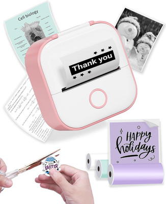 Phomemo Mini Drucker, T02 Mini Drucker Für Smartphone Tragbarer Etikettendrucker