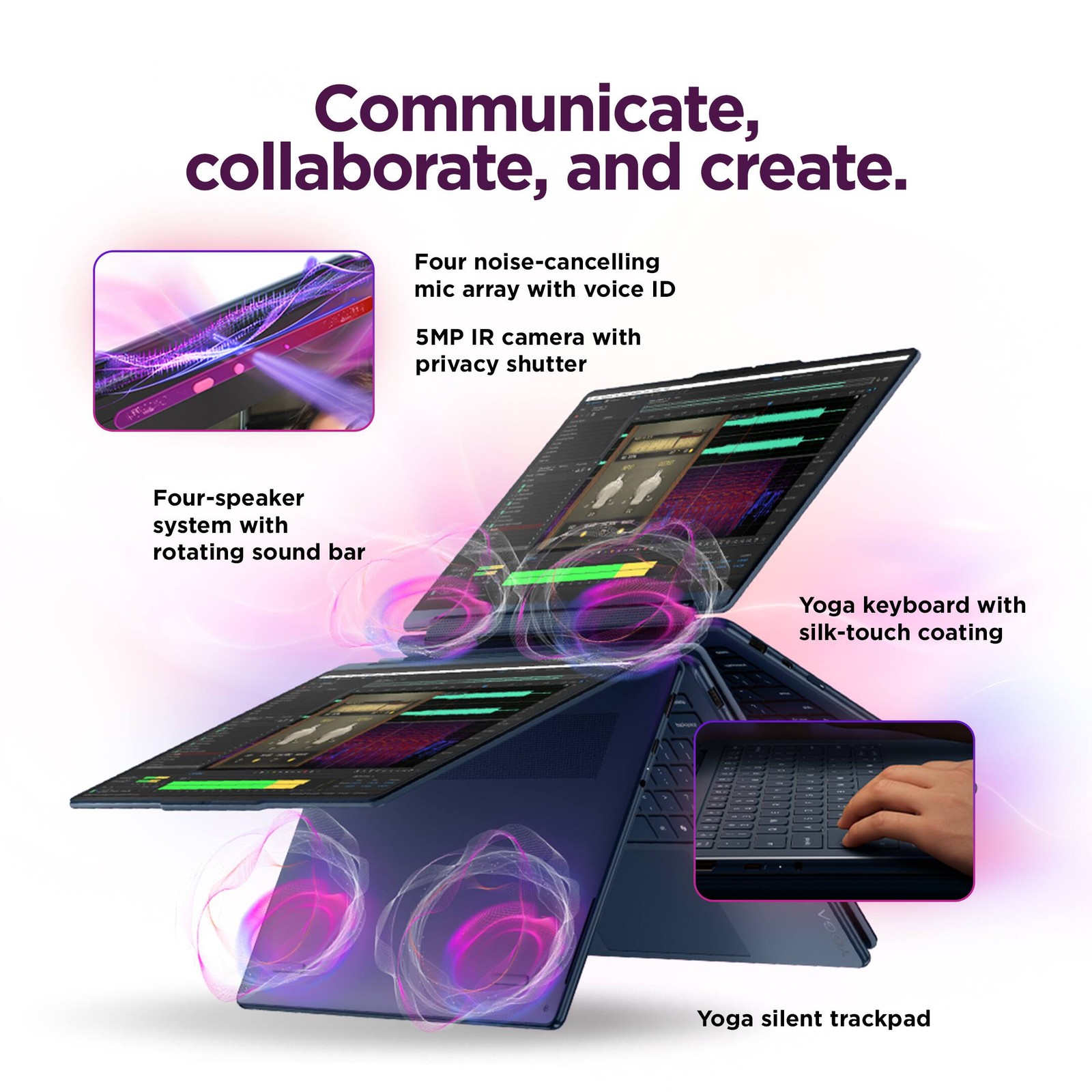 Lenovo - Laptop Yoga 9i 2 en 1 Aura Edition de 14" con pantalla táctil OLED 3K - Core Ul..., imagen 6