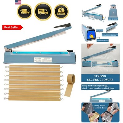 Impulse Heat Sealer 16 Inch Mylar Bag Sealer Heat Seal Machine, 110v Manual H...