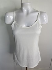 Compli K Womens XS Ivory Tank Top Polyester Top Camisole