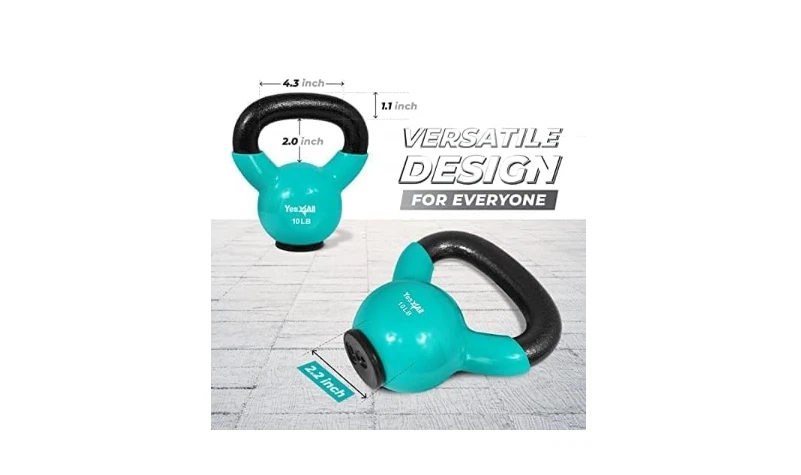 Набор гирь Yes4All с резиновым основанием 10-65 фунтов для женщин - Изображение 4 из 4