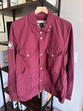 Pretty Green Nylon Overshirt Red Size M Liam Gallagher