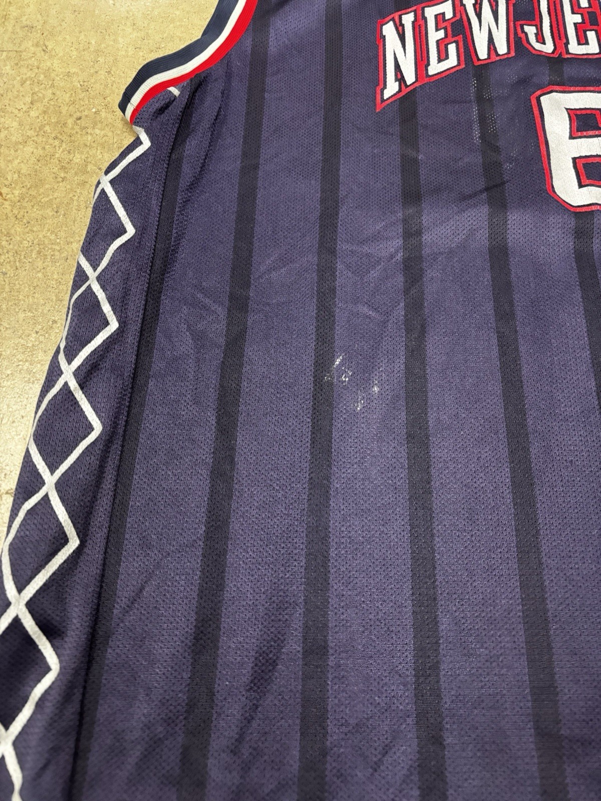 Vintage Y2K Reebok New Jersey Nets #6 Kenyon Martin Jersey Size XL Team Apparel thumbnail 4