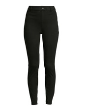 Time and Tru Women High Rise Jeggings Large 12-14 BLACK NEW