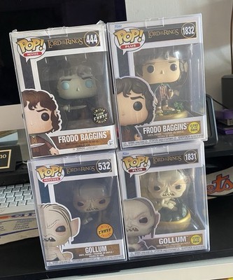 Funko Pop 1831 The Lord of the Rings 1832 Frodo Baggins 532 Gollum 444 Chase