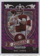 2021 Panini Prizm Draft Picks Crusade Purple Wave Prizm Mac Jones #170 7u1