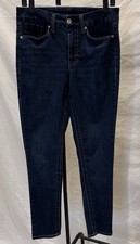 Seven7 Women's Tummyless Skinny High-Rise Denim Jeans, Size 10, Blue, Stretch