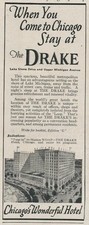 Magazine Ad - 1923 - Drake Hotel - Chicago, IL