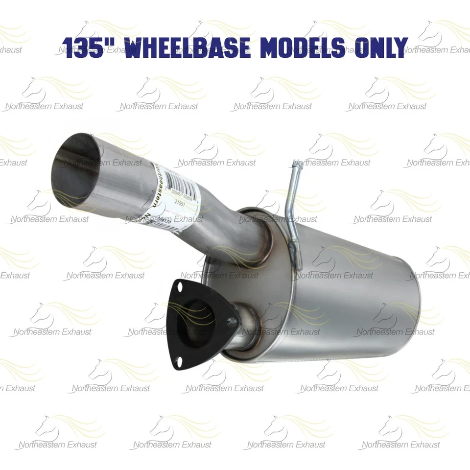 Silenciador de escape de acero inoxidable se adapta a: Chevrolet Express 3500 2003-10 4,8 L y 6,0 L Foto 4 de 4