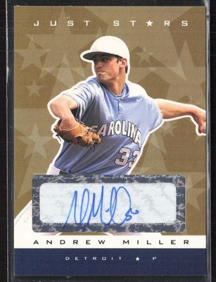 2007 Just Autographs #16 Andrew Miller Just Stars Gold Edition /50 Auto (B3)