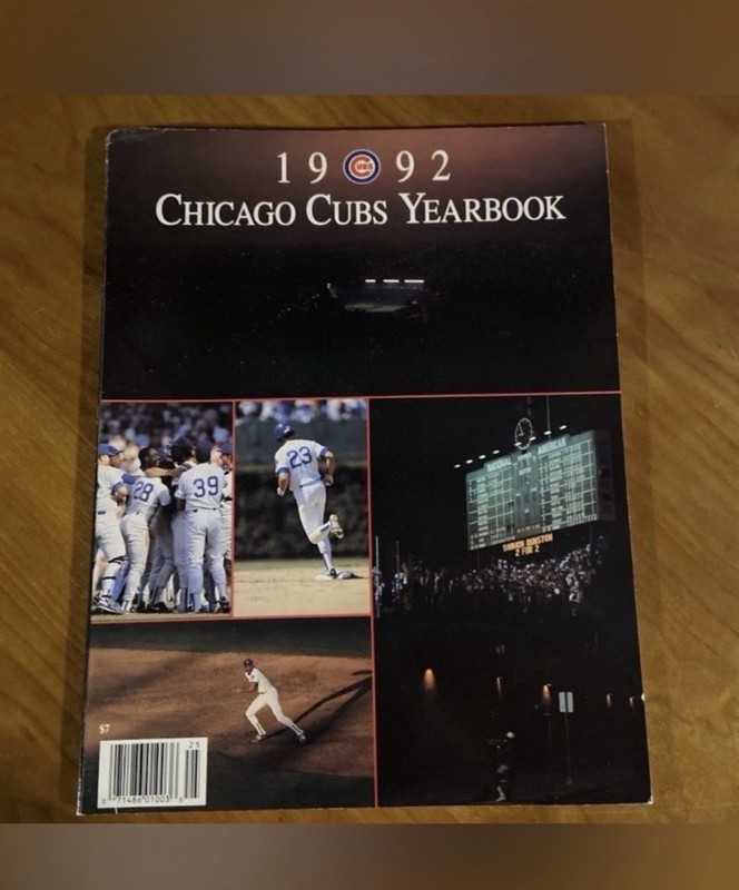 1992 Chicago Cubs Yearbook
